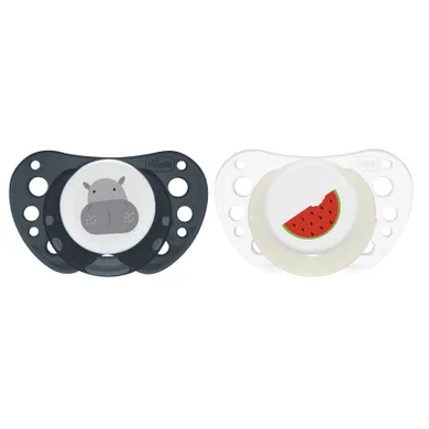 Chicco, Physioforma Air Lumi, smoczek uspokajający, niebieski, 16-36, 2 szt.