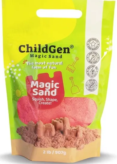 Childgen, naturalny piasek kinetyczny, różowy, 907g
