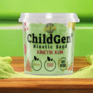 Childgen, naturalny piasek kinetyczny, zielony, 500g