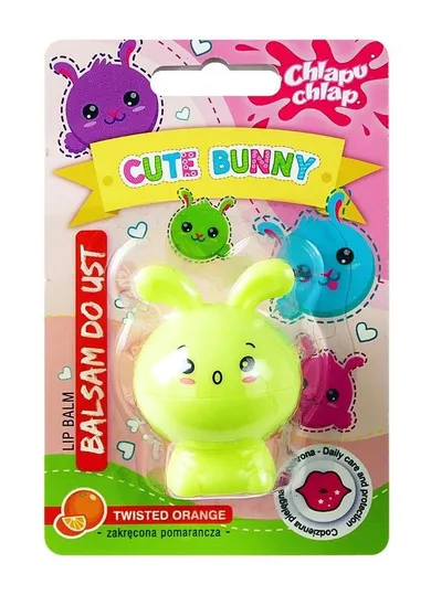 Chlapu Chlap, Cute Bunny, balsam do ust, zakręcona pomarańcza