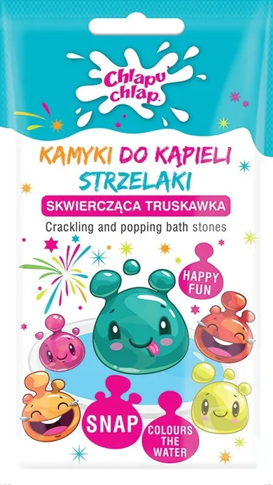 Chlapu Chlap, kamyki do kąpieli strzelaki, niebieskie