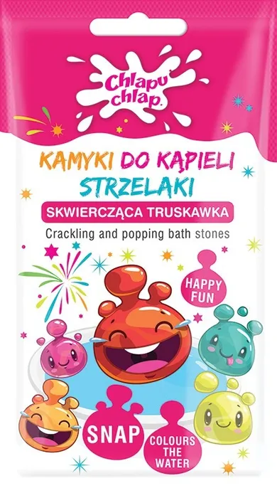 Chlapu Chlap, kamyki do kąpieli strzelaki, różowe