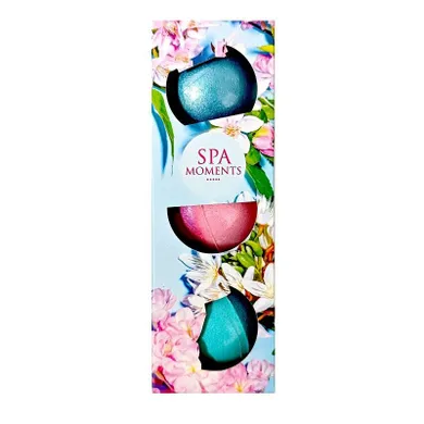 Chlapu Chlap, Spa Moments, zestaw kul do kąpieli o zapachu masła shea, 3-80 g
