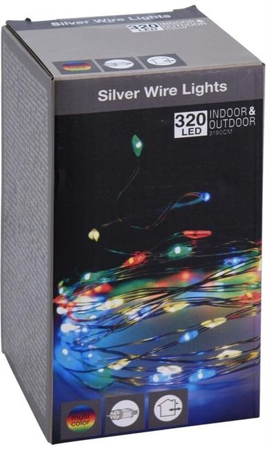 Christmas Decoration, lampki druciki, girlanda, multikolor, 320 LED