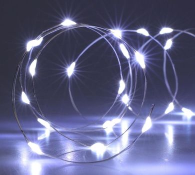 Christmas Decoration, lampki girlanda 40 led, zimny biały