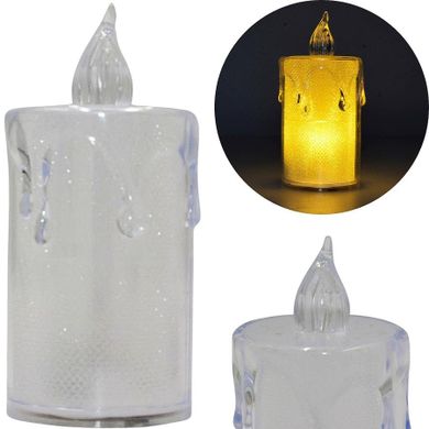 Christmas Gifts, świeca dekoracyjna, zdobiona LED, 3,5-8 cm