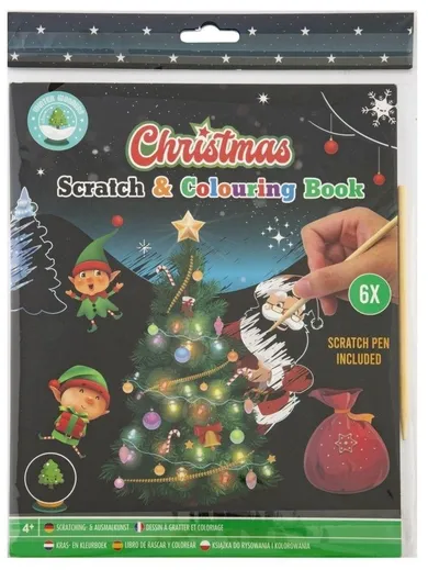 Christmas. Zdrapywanka kolorowanka. 6 arkuszy