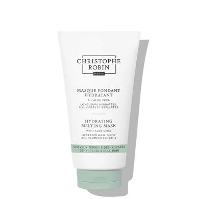 Christophe Robin, Hydrating Melting Mask With Aloe Vera, jedwabista, maska nawilżająca do włosów suchych i matowych, 75 ml