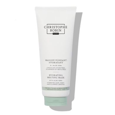 Christophe Robin, Hydrating Melting Mask With Aloe Vera, jedwabista maska nawilżająca do włosów suchych i matowych, 200 ml