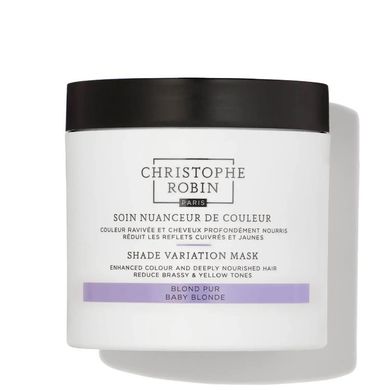 Christophe Robin, Shade Variation Mask odżywcza, kremowa maska odświeżająca kolor włosów Baby Blonde, 250 ml