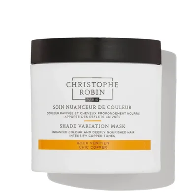 Christophe Robin, Shade Variation Mask, odżywcza kremowa maska odświeżająca kolor włosów, Chic Copper, 250 ml