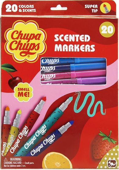 Chupa Chups, flamastry zapachowe, 20 szt.
