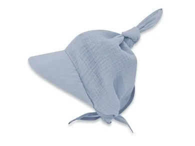 Chustka chłopięca na głowę, niebieska, MimiNu