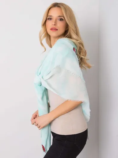 Chustka damska, miętowa, Factory Price