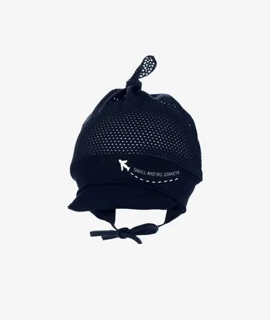 Chustka na głowę chłopięca, wiązana, granatowa, Iltom