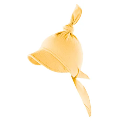 Chustka na głowę dziecięca, muślinowa, żółta, Eevi