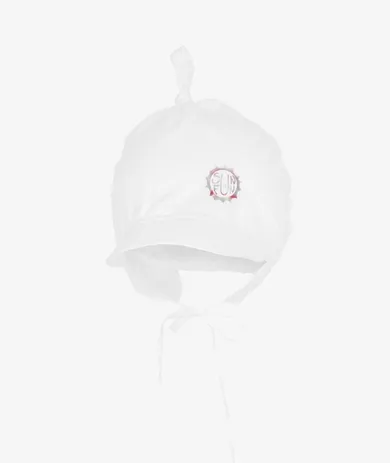 Chustka na głowę dziewczęca, wiązana, biała, słońce, Iltom