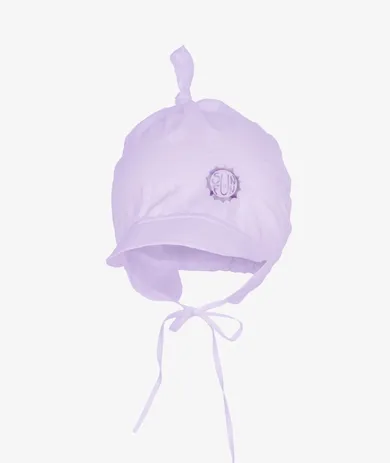 Chustka na głowę dziewczęca, wiązana, fioletowa, słońce, Iltom