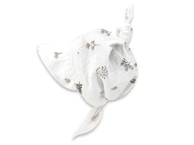 Chustka niemowlęca na głowę, ecru, MimiNu