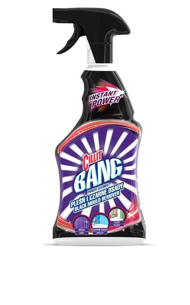 Cillit, Bang, Power Cleaner, pleśń i czarne osady, spray, 750 ml