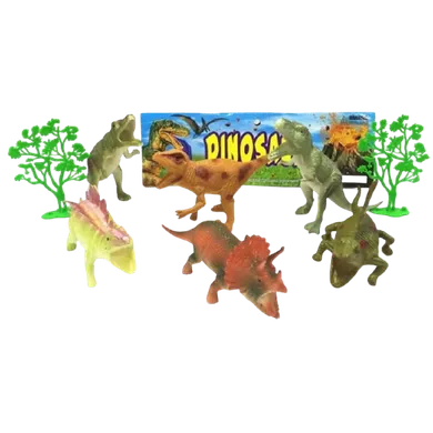 Ciuciubabka, dinozaury, figurki, 8 szt.