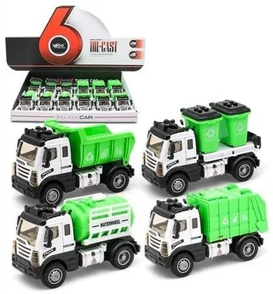 Ciuciubabka, śmieciarka, pojazd z napędem, światłem i dźwiękiem, 1 szt.