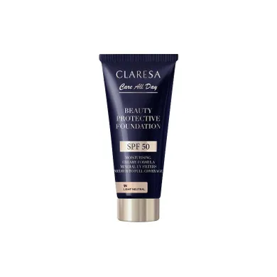 Claresa, Beauty Protective Foundation, nawilżający podkład z filtrem, SPF 50, 1n light neutral, 30 ml