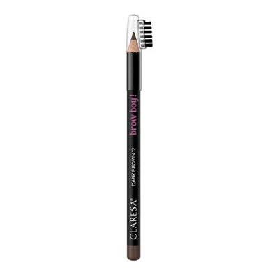 Claresa, Brow Boy!, kredka do brwi 12 Dark Brown, 1,15g