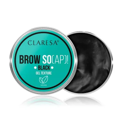 Claresa, Brow So(ap)! mydełko do stylizacji brwi, czarny, 30 ml