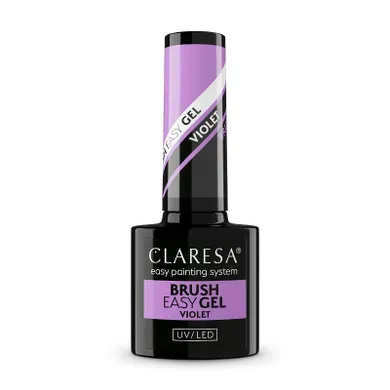 Claresa, Brush Easy Gel, żel do paznokci, violet, 5g