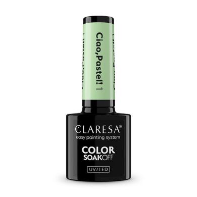 Claresa, Color Soak Off UV/LED Ciao Pastel!, lakier hybrydowy, nr 1, 5g