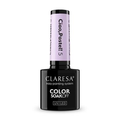 Claresa, Color Soak Off UV/LED Ciao Pastel!, lakier hybrydowy, nr 5, 5g