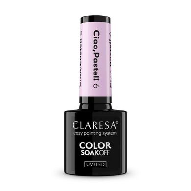 Claresa, Color Soak Off UV/LED Ciao Pastel!, lakier hybrydowy, nr 6, 5g