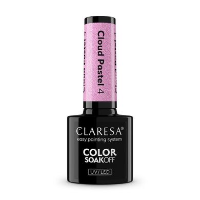 Claresa, Color Soak Off UV/LED Cloud Pastel, lakier hybrydowy, nr 4, 5g
