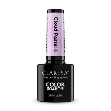 Claresa, Color Soak Off UV/LED Cloud Pastel, lakier hybrydowy, nr 6, 5g