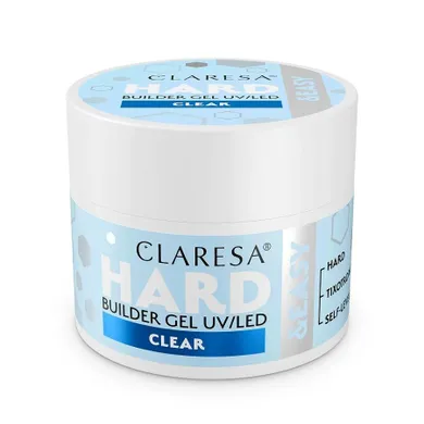 Claresa, Hard&Easy Builder Gel, żel budujący, Clear, 45g