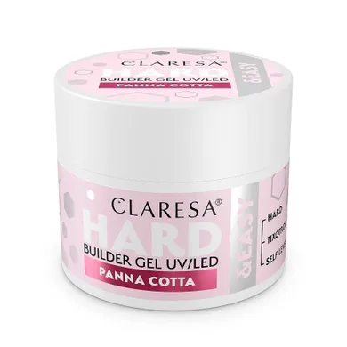 Claresa, Hard&Easy Builder Gel, żel budujący, Panna Cotta, 12g