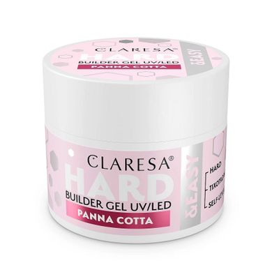 Claresa, Hard&Easy Builder Gel, żel budujący, Panna Cotta, 45g