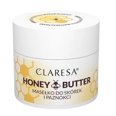 Claresa, Honey Butter, masełko do skórek i paznokci, 14g