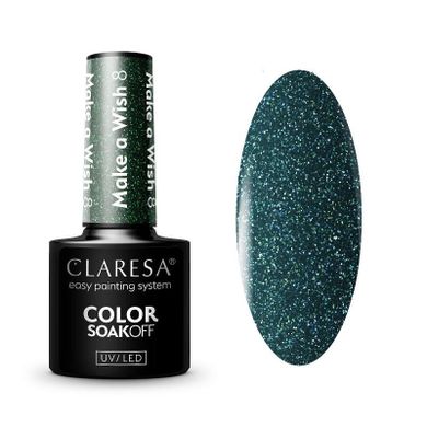 Claresa, lakier hybrydowy do paznokci, make a wish nr 8, 5g