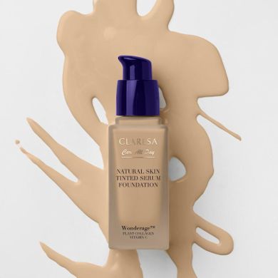 Claresa, Natural Skin Tinted Serum Foundation, podkład-serum z naturalnym wykończeniem, 2wo medium olive, 32 ml