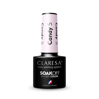 Claresa, Soak Off UV/LED Candy, lakier hybrydowyv 5, 5g