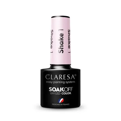 Claresa, Soak Off UV/LED Shake, lakier hybrydowy, nr 1, 5g