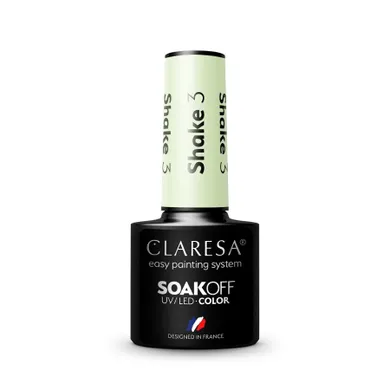 Claresa, Soak Off UV/LED Shake, lakier hybrydowy, nr 3, 5g