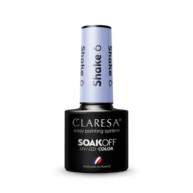 Claresa, Soak Off UV/LED Shake, lakier hybrydowy, nr 6, 5g