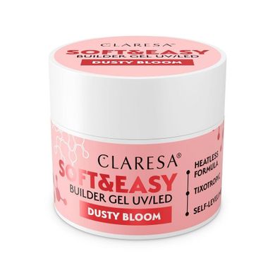 Claresa, Soft&Easy Builder Gel, żel budujący, Dusty Bloom, 45g