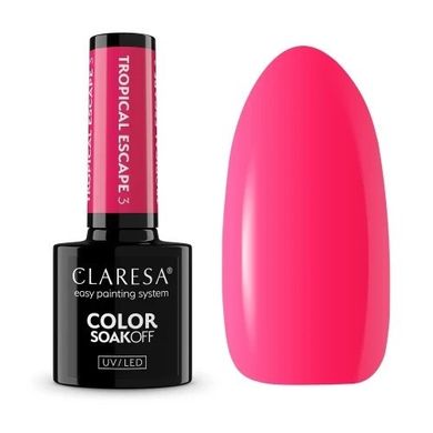 Claresa, Tropical Escape, lakier hybrydowy, nr 3, 5 g