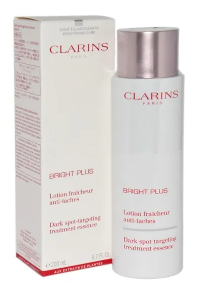 Clarins, Bright Plus Dark Spot-Targeting Treatment Essence, esencja rozświetlająca do twarzy, 200 ml