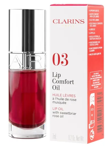 Clarins, Lip Comfort Oil nawilżający olejek do ust, nr 03 Cherry, 7 ml