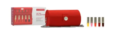 Clarins, Lip Comfort, zestaw: komplet błyszczyków, 1,4 ml, 5 szt. + torebka